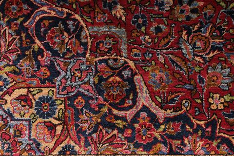 Kashan Red Hand Knotted 44 X 70 Area Rug 254-32770 Image 8