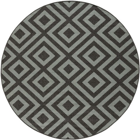 Surya Alfresco Green Round 73 X 73 Area Rug ALF9640-73RD 800-32797 Image 0