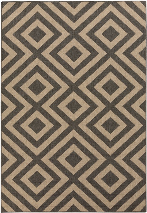 Surya Alfresco Black 89 X 129 Area Rug ALF9641-89129 800-32813 Image 0