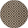 Surya Alfresco Black Round 89 X 89 Area Rug ALF9641-89RD 800-32814 Thumb 0