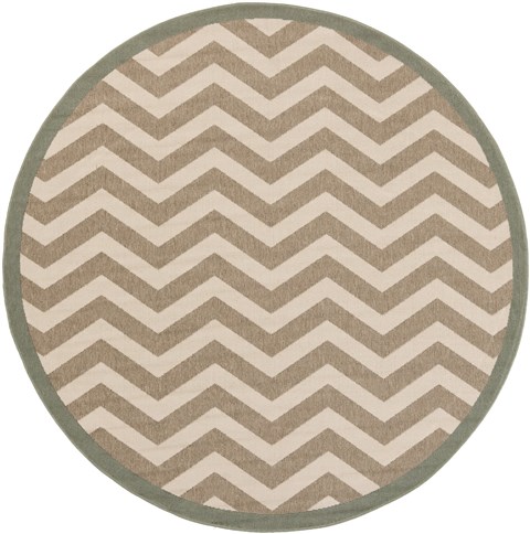 Surya Alfresco White Round 89 X 89 Area Rug ALF9645-89RD 800-32866 Image 0