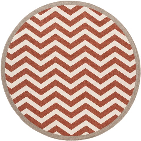 Surya Alfresco Red Round 73 X 73 Area Rug ALF9647-73RD 800-32888 Image 0