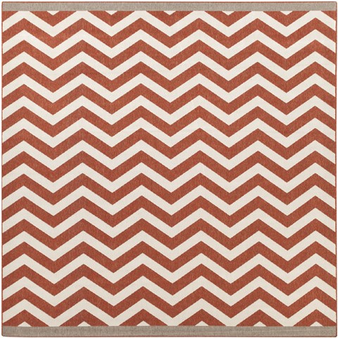 Surya Alfresco Red Square 89 X 89 Area Rug ALF9647-89SQ 800-32893 Image 0