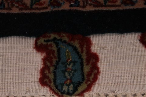 Tabriz Blue Hand Knotted 50 X 70 Area Rug 254-33178 Image 9