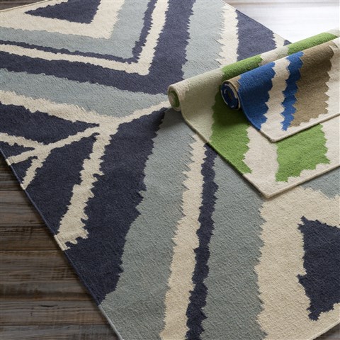Surya Alameda Blue Runner 26 X 80 Area Rug AMD1046-268 800-33230 Image 1