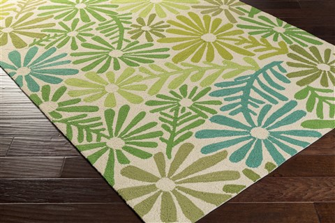 Surya Aura Green 50 X 76 Area Rug ARA2002-576 800-33579 Image 1