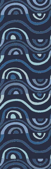 Surya Aura Blue Runner 26 X 80 Area Rug ARA2005-268 800-33592 Image 0