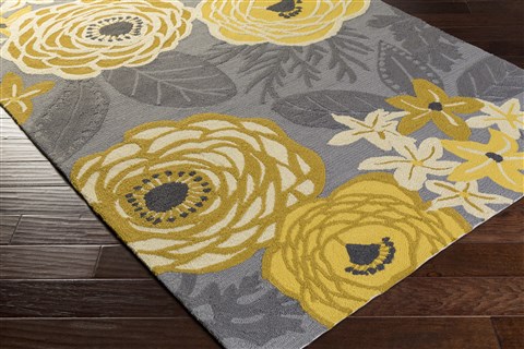 Surya Aura Yellow 33 X 53 Area Rug ARA2007-3353 800-33603 Image 1
