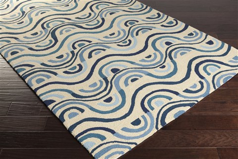 Surya Aura Blue 80 X 106 Area Rug ARA2017-8106 800-33656 Image 1