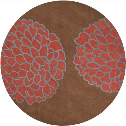 Surya Artist Studio Red Round 80 X 80 Area Rug ART206-8RD 800-33817 Image 0