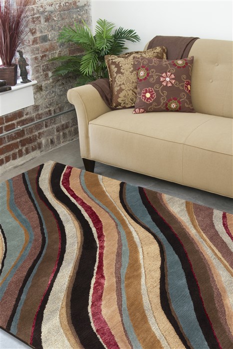 Surya Artist Studio Brown Round 80 X 80 Area Rug ART229-8RD 800-33845 Image 2