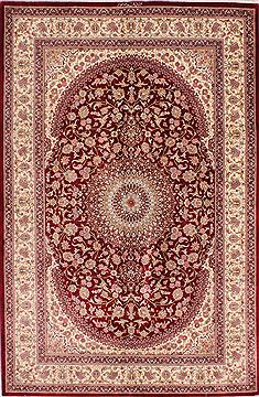 Persian Qum Beige Rectangle 4x6 ft silk Carpet 33876
