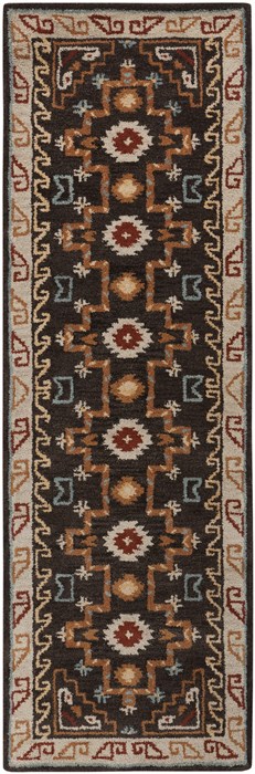 Surya Arizona Black Runner 26 X 80 Area Rug ARZ1000-268 800-33896 Image 0