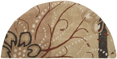 Surya Athena Brown Half Round 40 X 67 Area Rug ATH5006-24HM 800-34013 Image 0