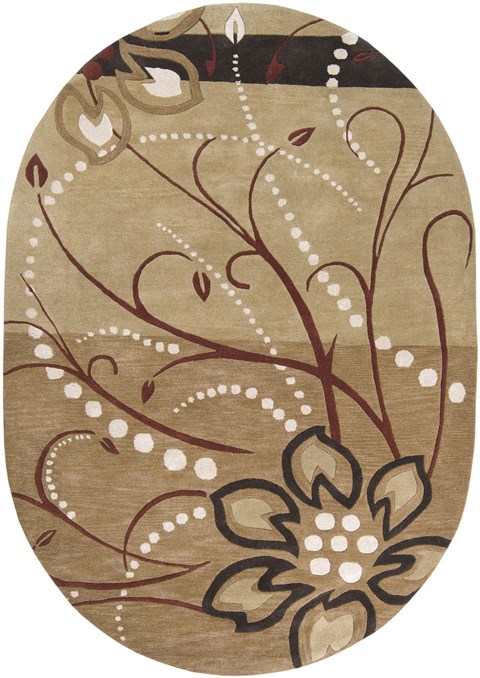 Surya Athena Brown Oval 67 X 90 Area Rug ATH5006-69OV 800-34021 Image 0