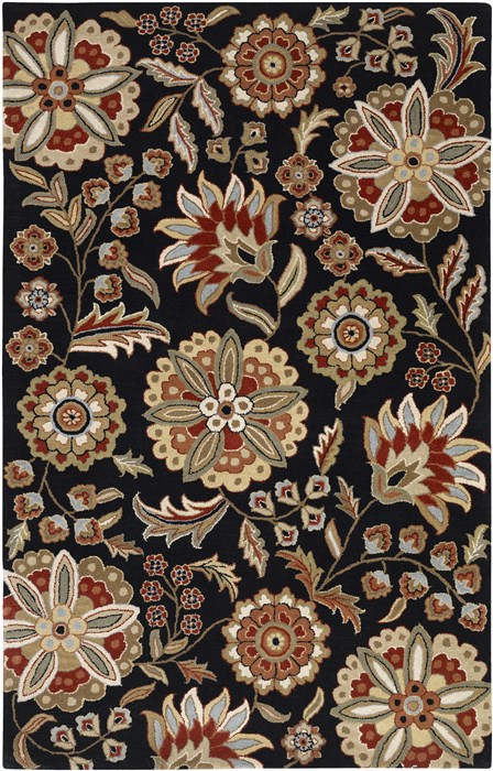 Surya Athena Black 67 X 140 Area Rug ATH5017-1014 800-34054 Image 0