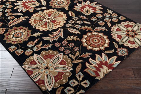 Surya Athena Black 67 X 90 Area Rug ATH5017-69 800-34064 Image 1