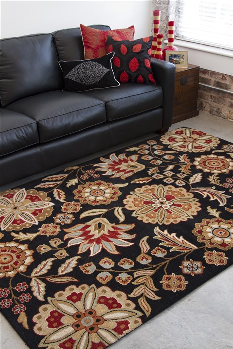 Surya Athena Black Square 67 X 80 Area Rug ATH5017-8SQ 800-34072 Image 2