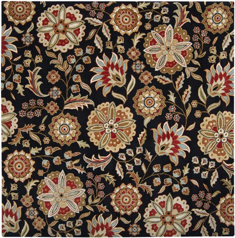 Surya Athena Black Square 67 X 80 Area Rug ATH5017-8SQ 800-34072 Image 0