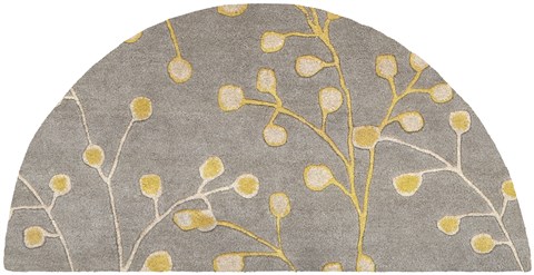 Surya Athena Grey Half Round 20 X 40 Area Rug ATH5060-24HM 800-34234 Image 0