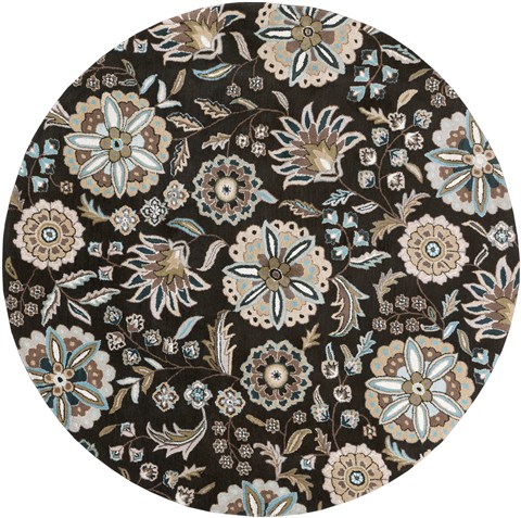 Surya Athena Black Round 80 X 80 Area Rug ATH5061-8RD 800-34270 Image 0