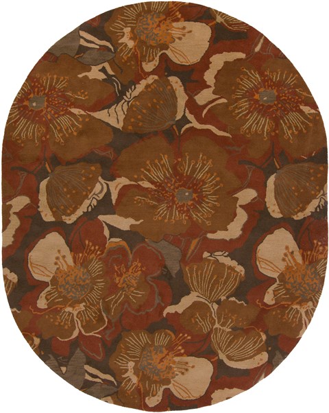 Surya Athena Orange Oval 60 X 90 Area Rug ATH5102-69OV 800-34397 Image 0