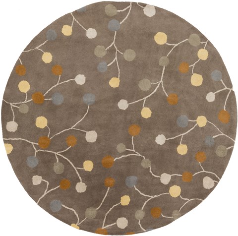 Surya Athena Grey Round 80 X 80 Area Rug ATH5107-8RD 800-34447 Image 0