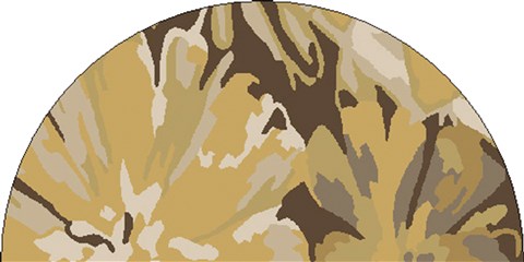 Surya Athena Yellow Half Round 20 X 40 Area Rug ATH5115-24HM 800-34544 Image 0