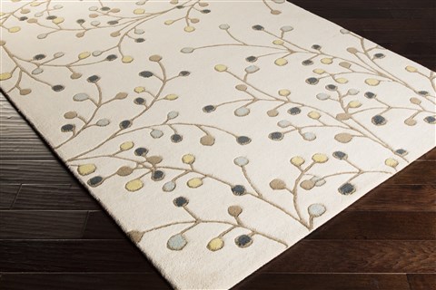 Surya Athena White 20 X 30 Area Rug ATH5116-23 800-34565 Image 1