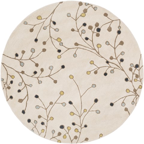 Surya Athena White Round 60 X 60 Area Rug ATH5116-6RD 800-34575 Image 0