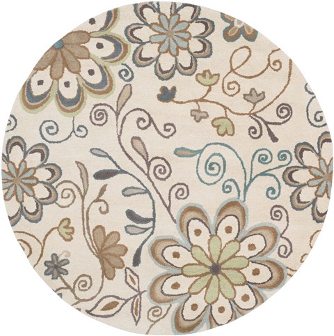 Surya Athena Grey Round 40 X 40 Area Rug ATH5123-4RD 800-34702 Image 0