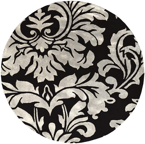 Surya Athena Black Round 80 X 80 Area Rug ATH5131-8RD 800-34832 Image 0