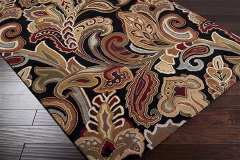 Surya Aurora Black 20 X 30 Area Rug AUR1002-23 800-35046 Image 1