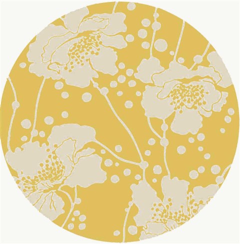 Surya Bondi Beach Yellow Round 80 X 80 Area Rug BBC2004-8RD 800-35534 Image 0