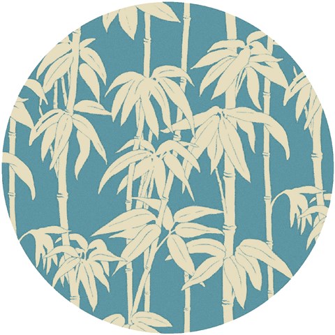 Surya Bondi Beach Blue Round 80 X 80 Area Rug BBC2008-8RD 800-35562 Image 0