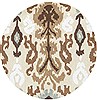 Surya Brentwood White Round 30 X 30 Area Rug BNT7674-3RD 800-36193 Thumb 0