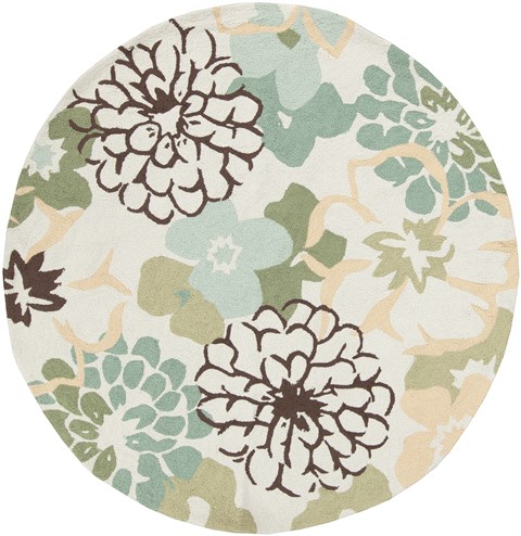 Surya Brentwood White Round 60 X 60 Area Rug BNT7692-6RD 800-36246 Image 0