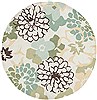 Surya Brentwood White Round 60 X 60 Area Rug BNT7692-6RD 800-36246 Thumb 0
