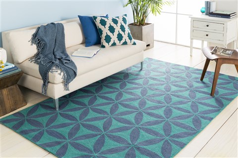 Surya Brentwood Blue Round 40 X 40 Area Rug BNT7695-4RD 800-36259 Image 1
