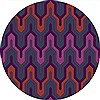 Surya Brentwood Purple Round 30 X 30 Area Rug BNT7703-3RD 800-36322 Thumb 0
