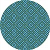 Surya Brentwood Blue Round 30 X 30 Area Rug BNT7704-3RD 800-36330 Thumb 0