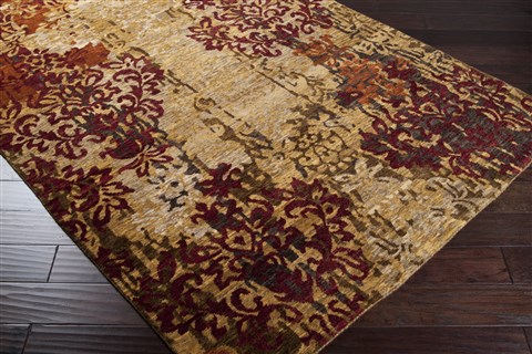 Surya Brocade White 90 X 130 Area Rug BRC1002-913 800-36365 Image 1