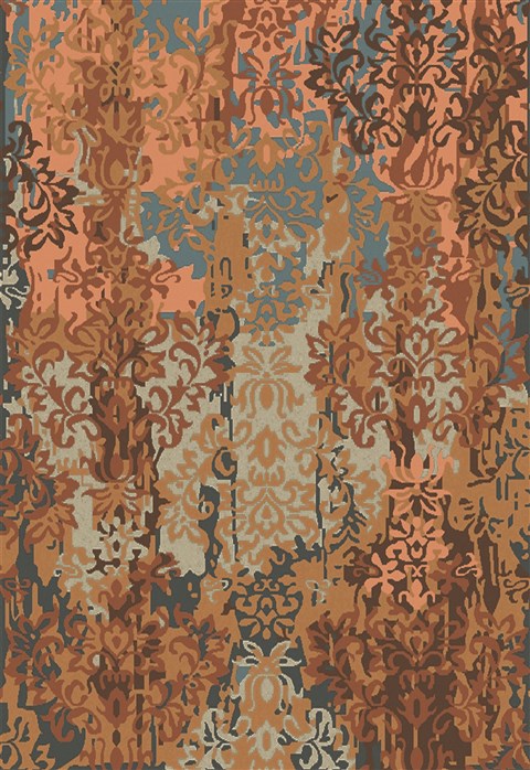 Surya Brocade Orange 80 X 110 Area Rug BRC1009-811 800-36374 Image 0
