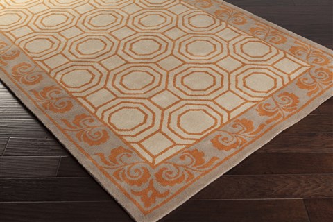 Surya Bordeaux Orange 80 X 110 Area Rug BRD6003-811 800-36399 Image 1