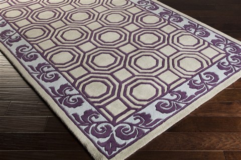 Surya Bordeaux Purple 50 X 80 Area Rug BRD6005-58 800-36406 Image 1