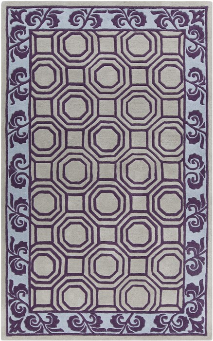 Surya Bordeaux Purple 50 X 80 Area Rug BRD6005-58 800-36406 Image 0