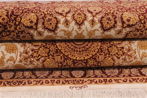 Qum Beige Hand Knotted 33 X 50 Area Rug 254-36580 Image 11