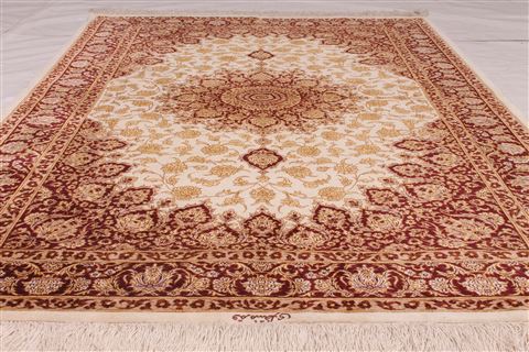 Qum Beige Hand Knotted 33 X 50 Area Rug 254-36580 Image 3