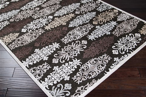 Surya Basilica Black 76 X 106 Area Rug BSL7133-76106 800-36582 Image 1