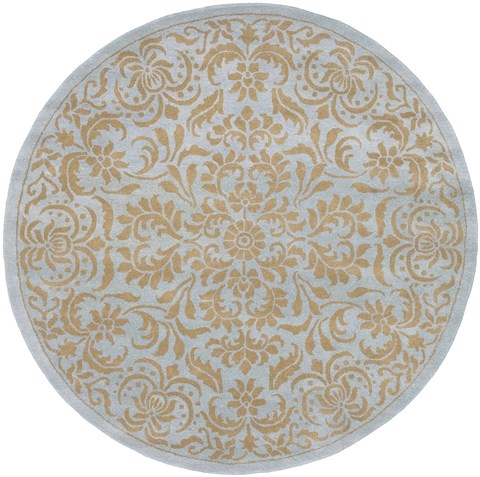 Surya Bombay Grey Round 80 X 80 Area Rug BST471-8RD 800-36655 Image 0